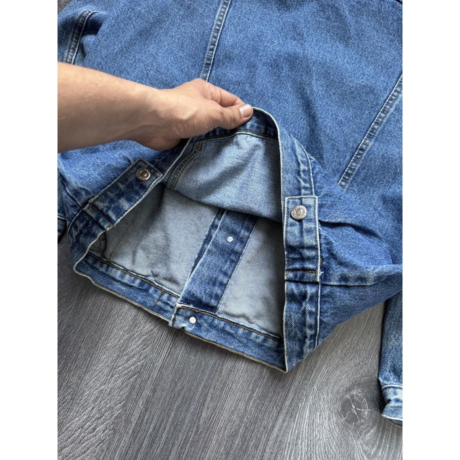Levi's × Vintage 90s Vintage Levis Denim Track Jacket Size US L / EU 52-54 / 3 - 11 Thumbnail