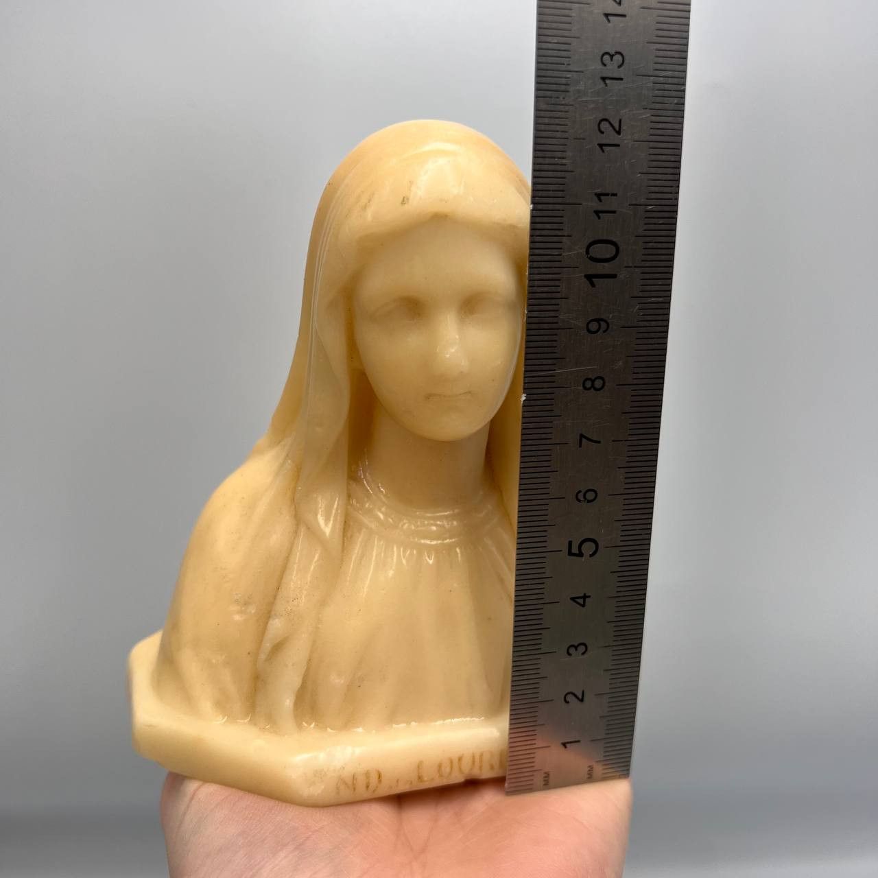 Vintage Vintage Christian Figurine Wax Bust Lady of Lourdesas Italy Size ONE SIZE - 3 Thumbnail