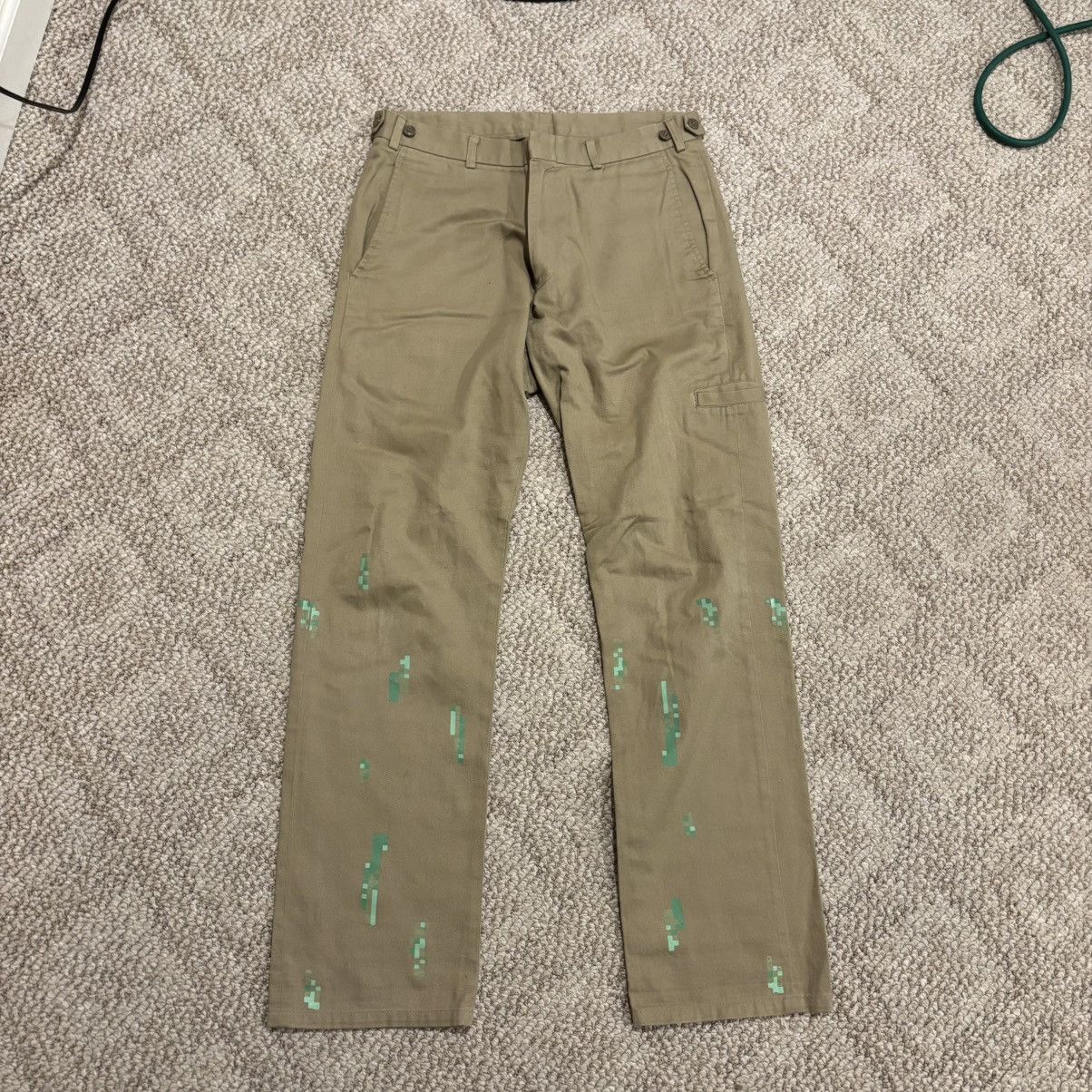 Comme des Garcons Homme Comme des Garçons FW2000 Pixelated Paint Chinos - 32 Size US 32 / EU 48 - 1 Thumbnail