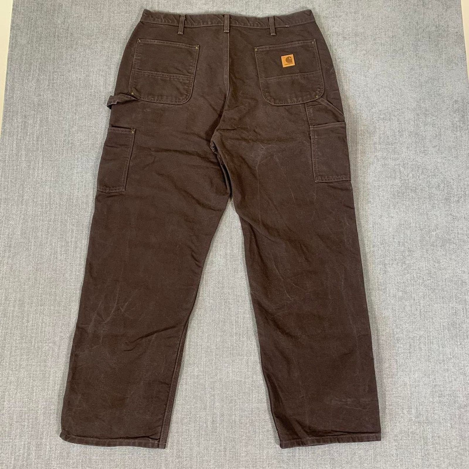 Carhartt Vintage Carhartt Brown Double Knee Carpenter Pants Size US 37 - 3 Thumbnail