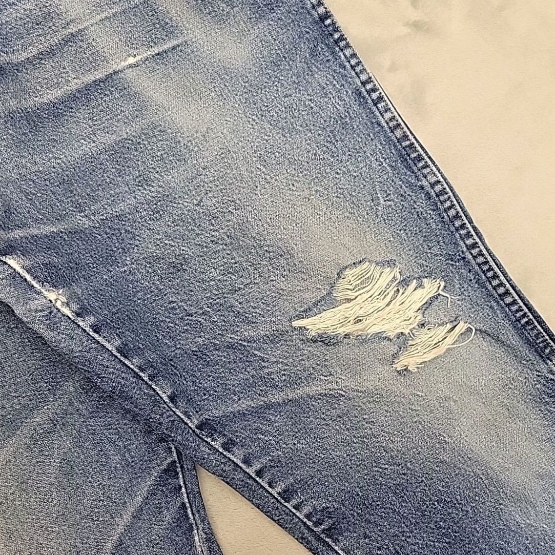 Wrangler Wrangler Jeans Men 38x34 Blue Faded Whiskered Cowboy Distressed Workwear Size US 38 / EU 54 - 5 Thumbnail