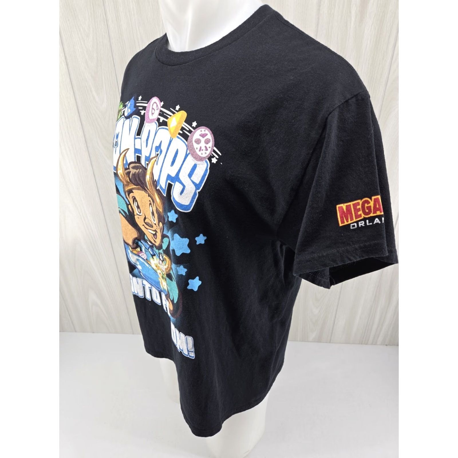Gildan MegaCon Orlando Mens L Graphic T-Shirt Dig Into Fandom Con-Pops Tee Size US L / EU 52-54 / 3 - 5 Thumbnail
