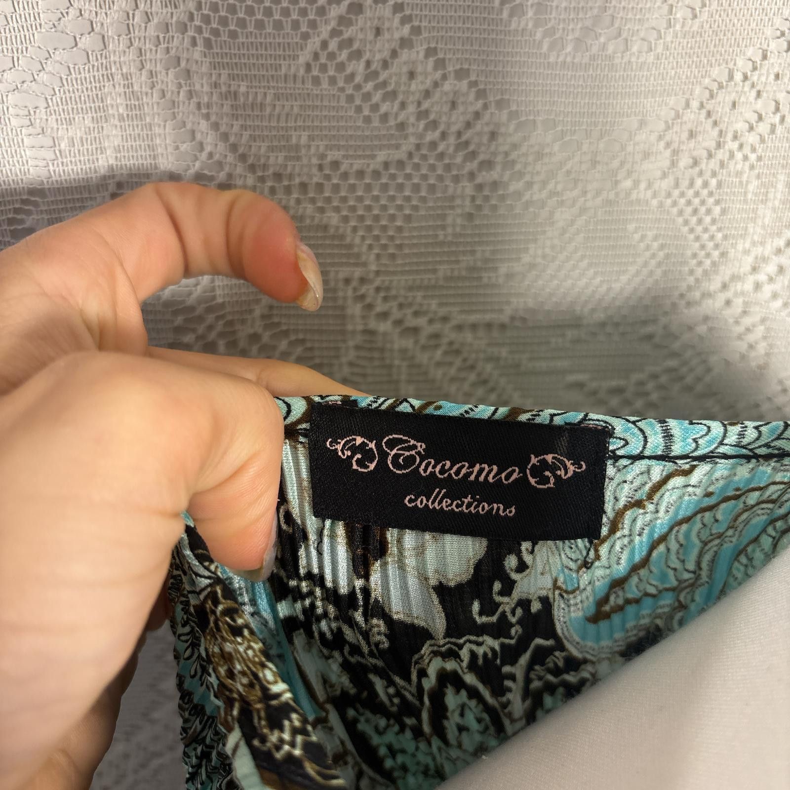 Other y2k ruched paisley office siren tie back top Size L / US 10 / IT 46 - 3 Thumbnail