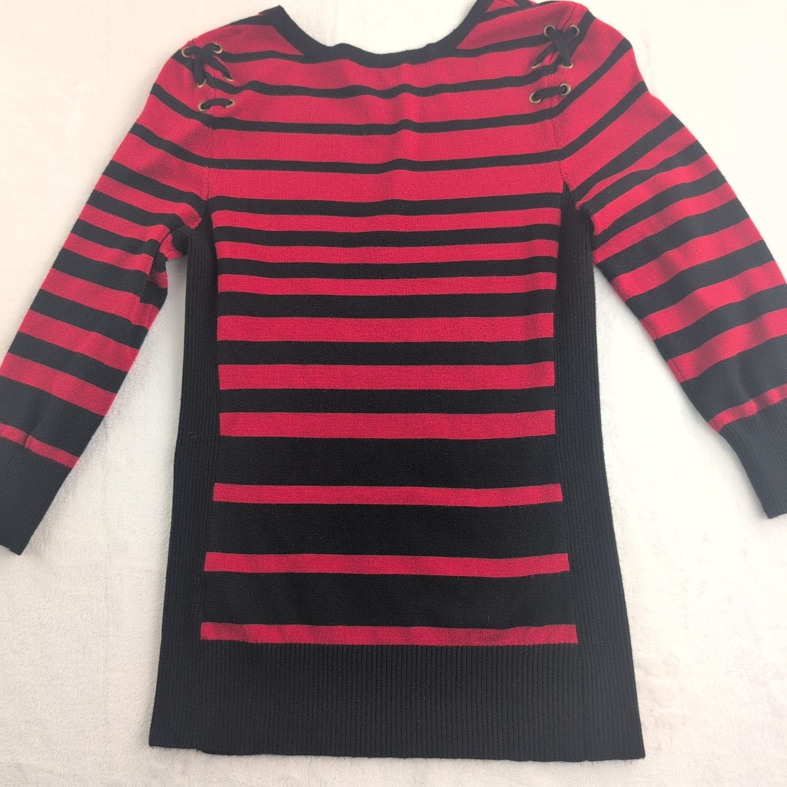 Other Y2K by&by LaceUp Striped CyberGoth MallGoth Babydoll Top Med Size M / US 6-8 / IT 42-44 - 9 Thumbnail