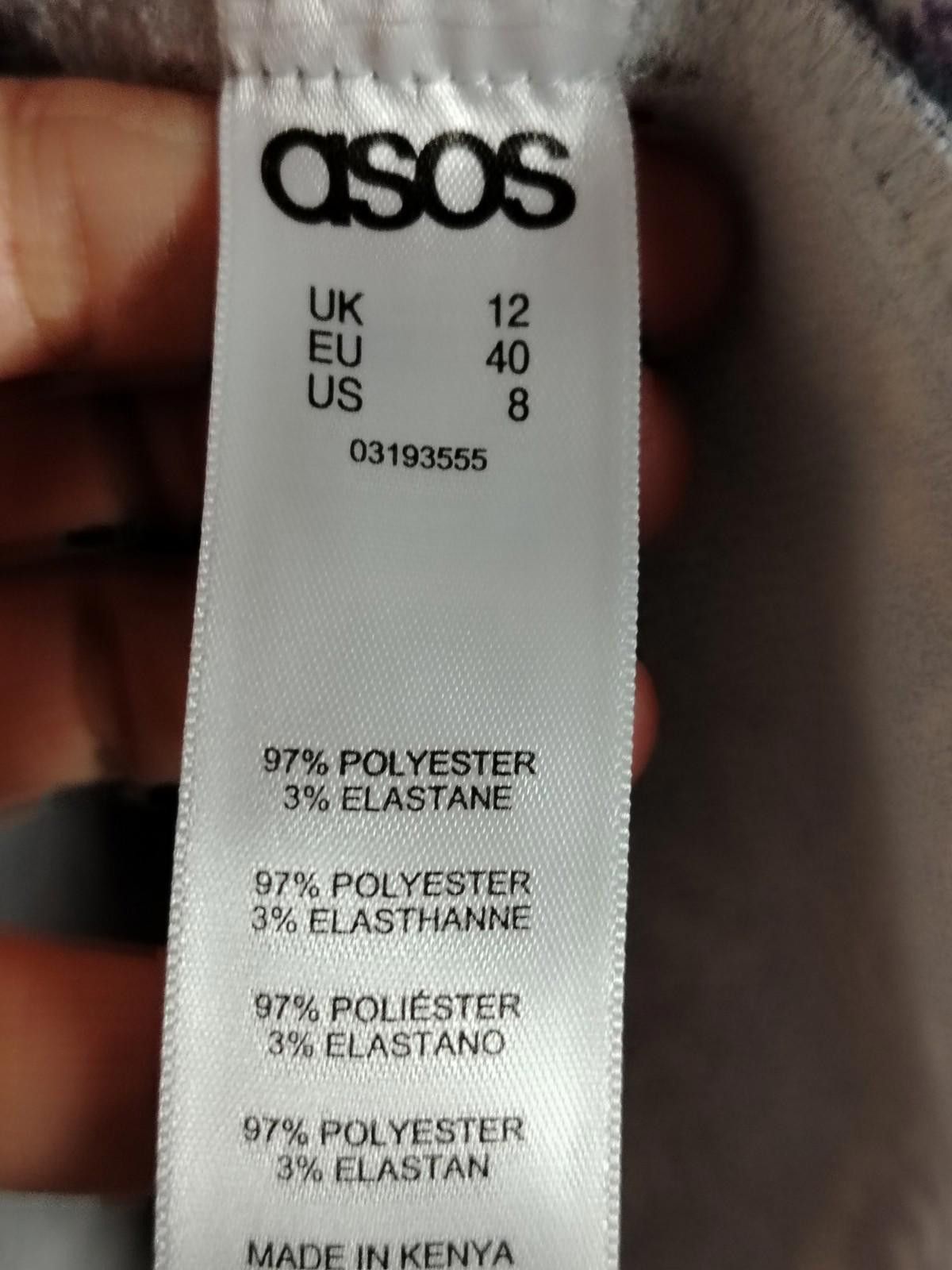 Asos ASOS Africa Women's Floral Shirt UK 12 Boxy Cropped Preowned Size M / US 6-8 / IT 42-44 - 4 Thumbnail