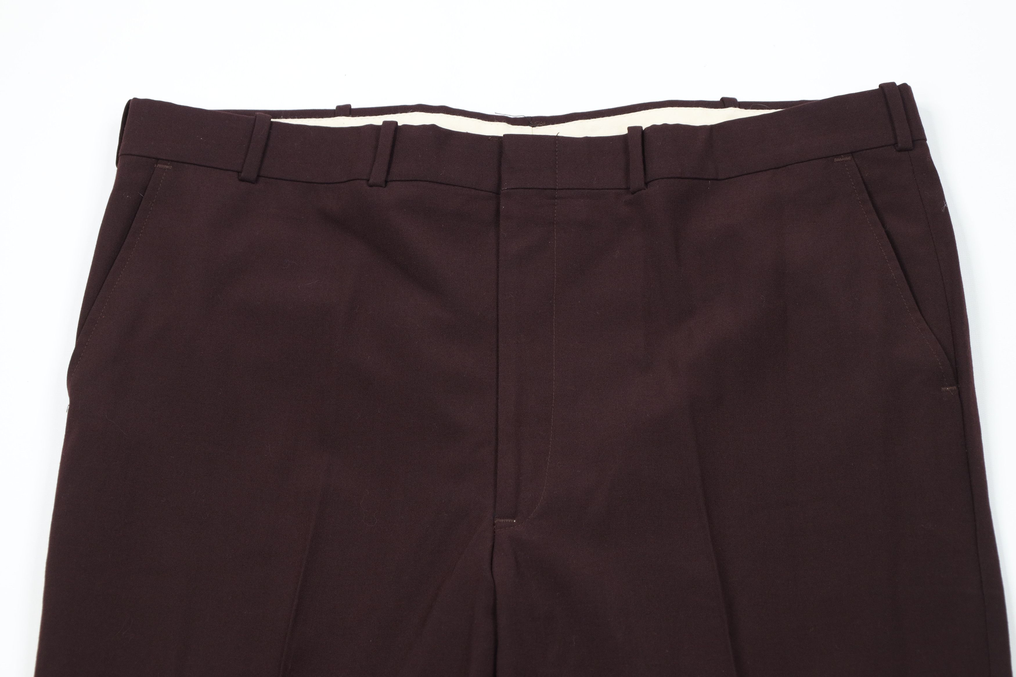 Vintage Vintage 70s Streetwear Gabardine Wide Leg Chino Pants Purple Size US 40 / EU 56 - 2 Thumbnail