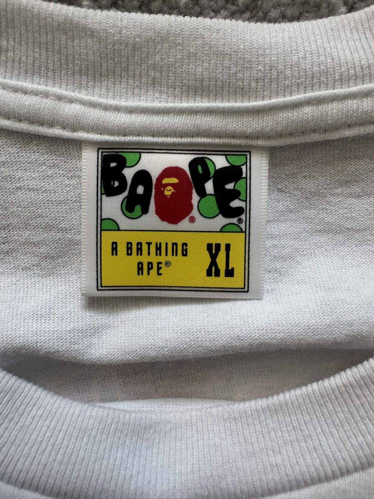 Bape Bape White Logo Tee Size US XL / EU 56 / 4 - 3 Thumbnail