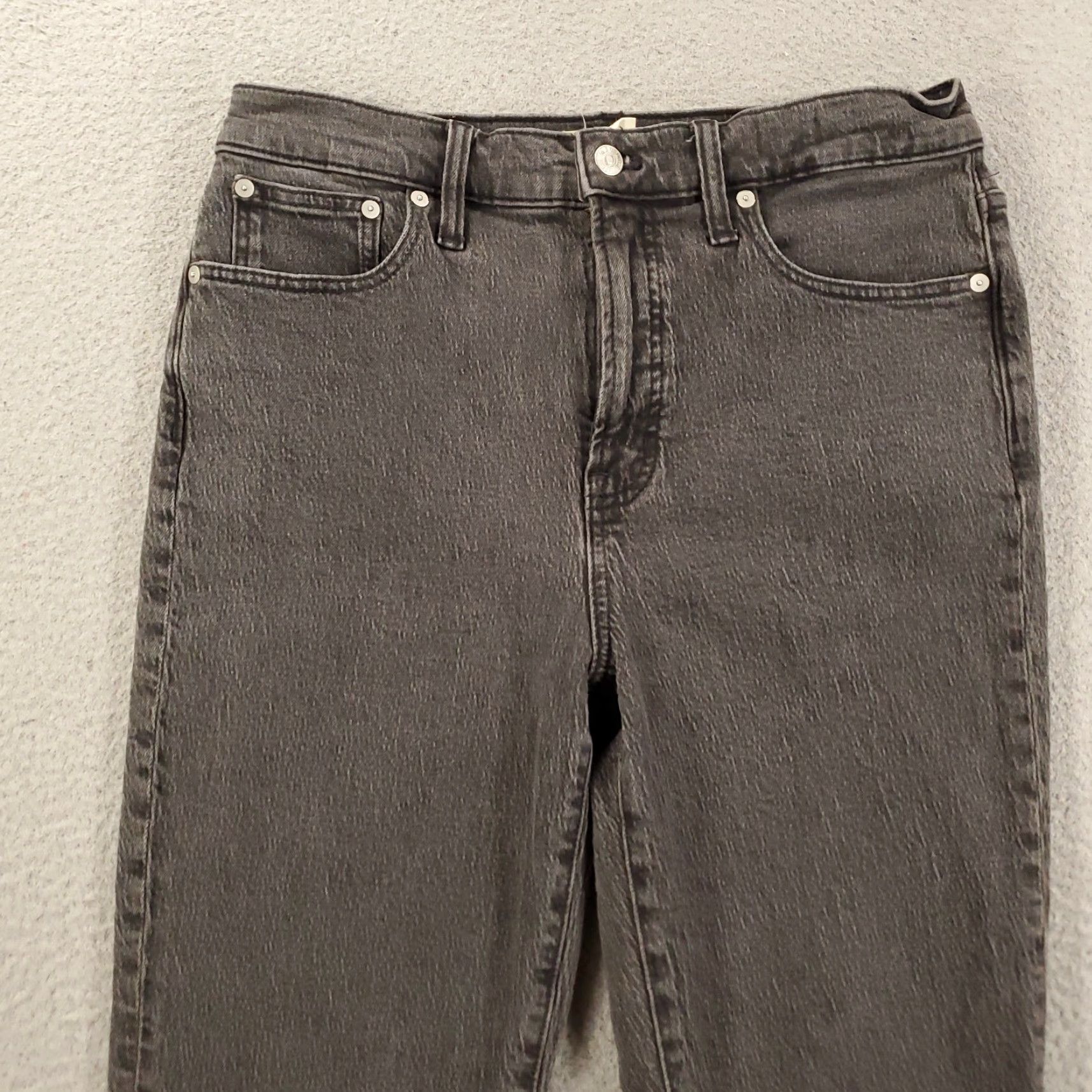 Madewell VINTAGE Madewell The Perfect Vintage Jeans Womens 29 Black High Rise Classic Straight Jeans Size 29" - 2 Thumbnail