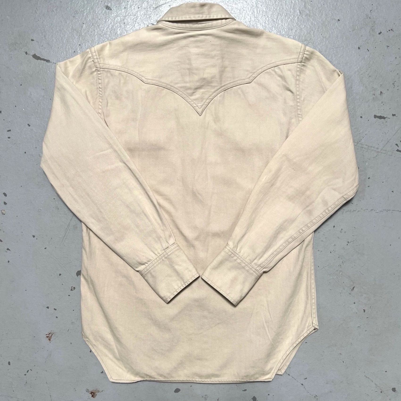 Vintage The Real McCoys Western Shirt 14 XS-S Beige Cotton Button-Up Snap Vintage 50s 60s Made Japan Unisex Adults Mens Womens Size US S / EU 44-46 / 1 - 7 Thumbnail
