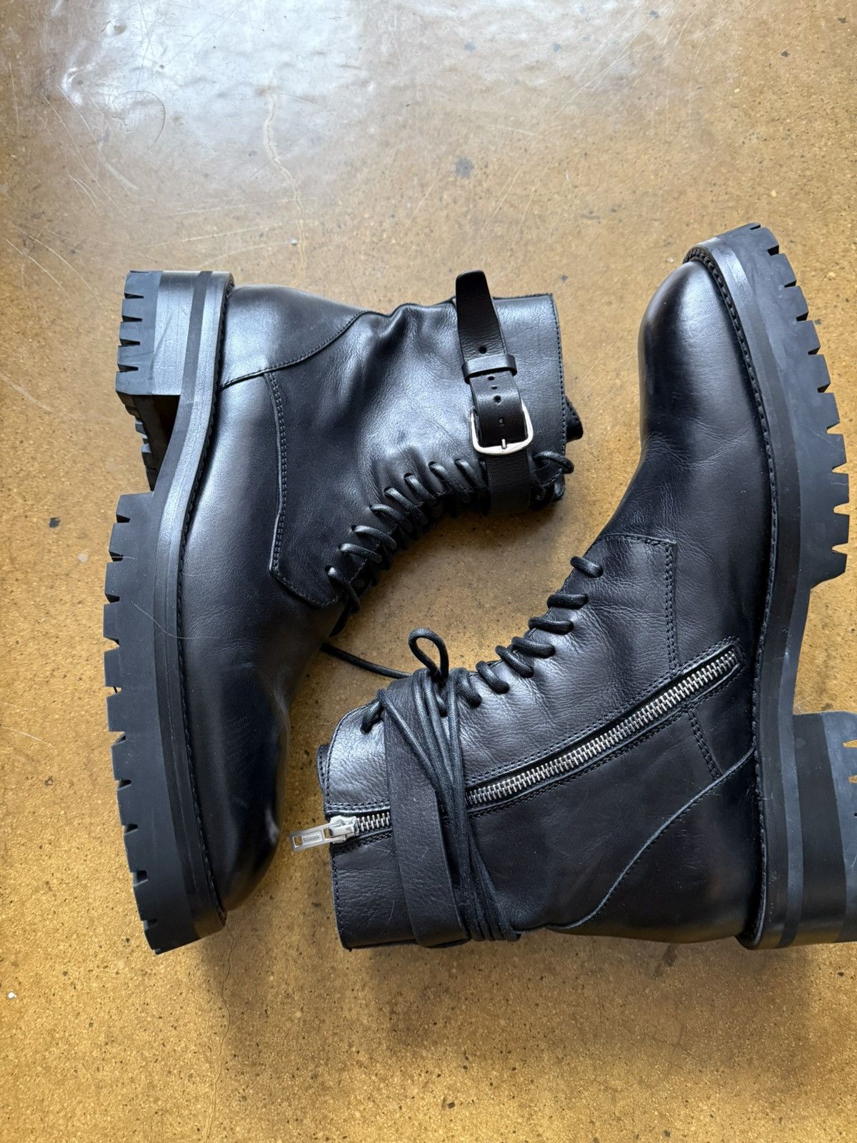 Ann Demeulemeester Ann Demeulemeester Buckle Boots Size US 11 / EU 44 - 3 Thumbnail