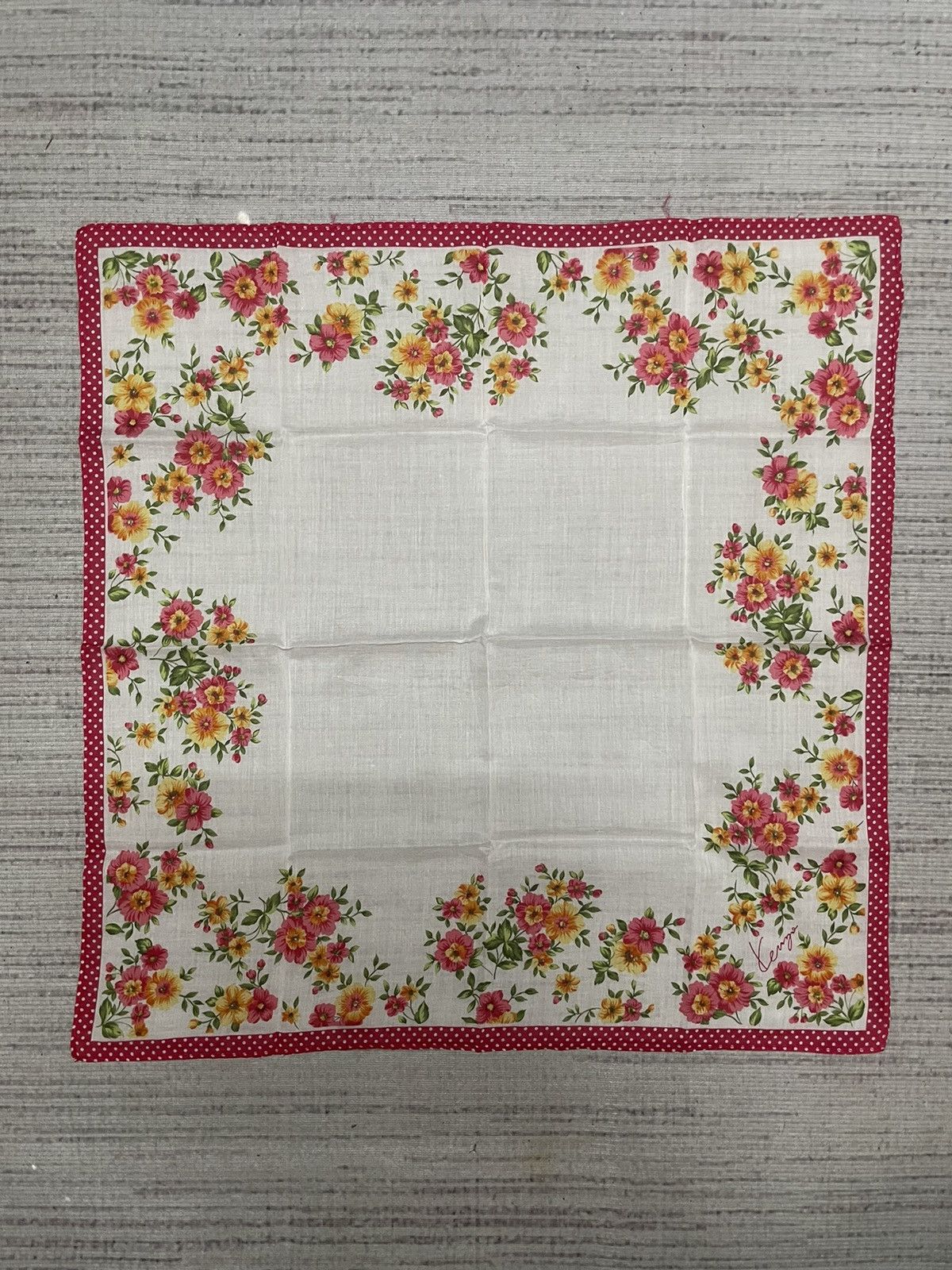 Kenzo Vintage Kenzo handkerchief bandana pocket square Size ONE SIZE - 1 Thumbnail