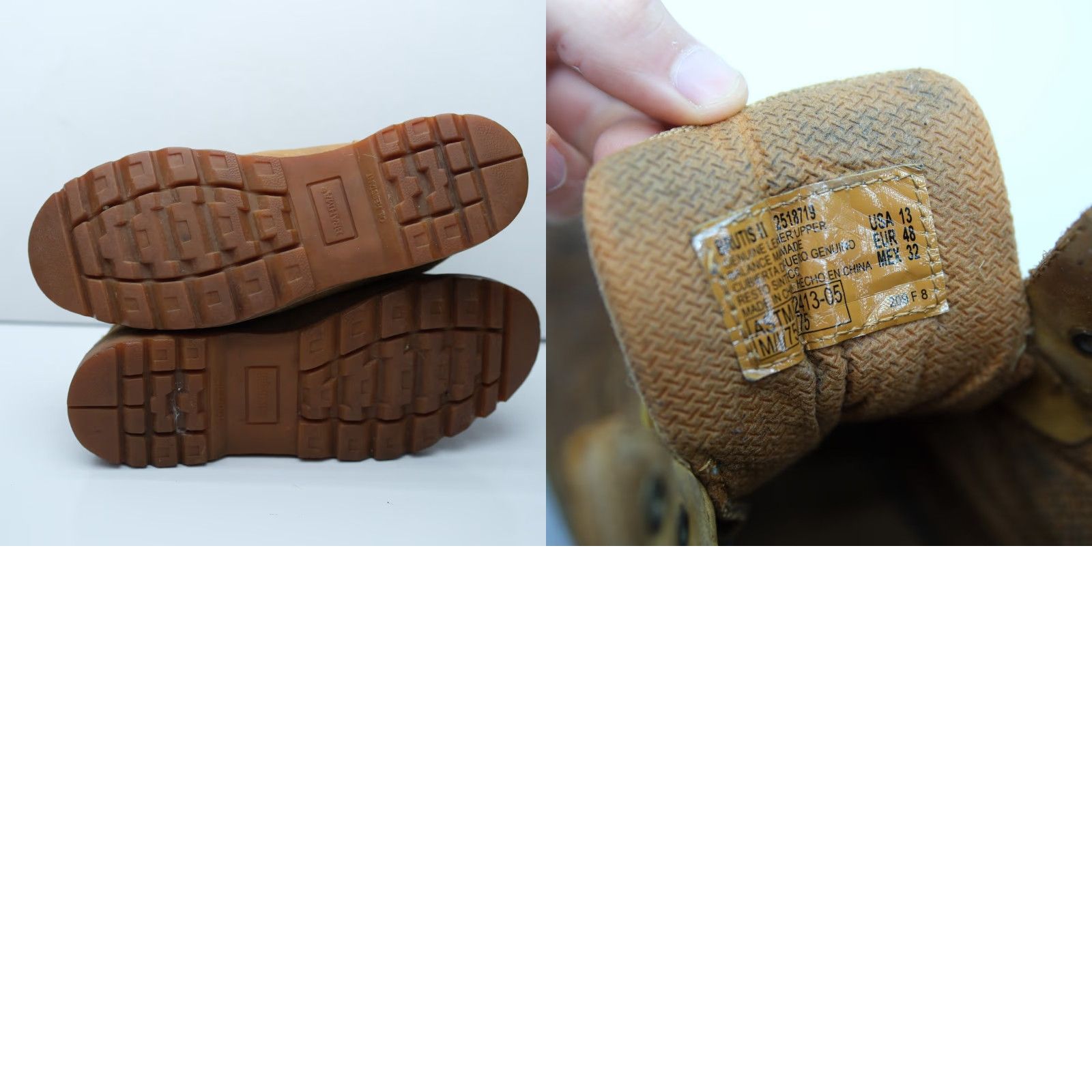 Vintage Brahma Brutis II Men's Leather Steel Toe Oil Resistant Work Boots Size 13 Tan Wheat Black Leather Boots Mens Workwear Steel Toe ImmediateUse? Size US 13 / EU 46 - 8 Thumbnail