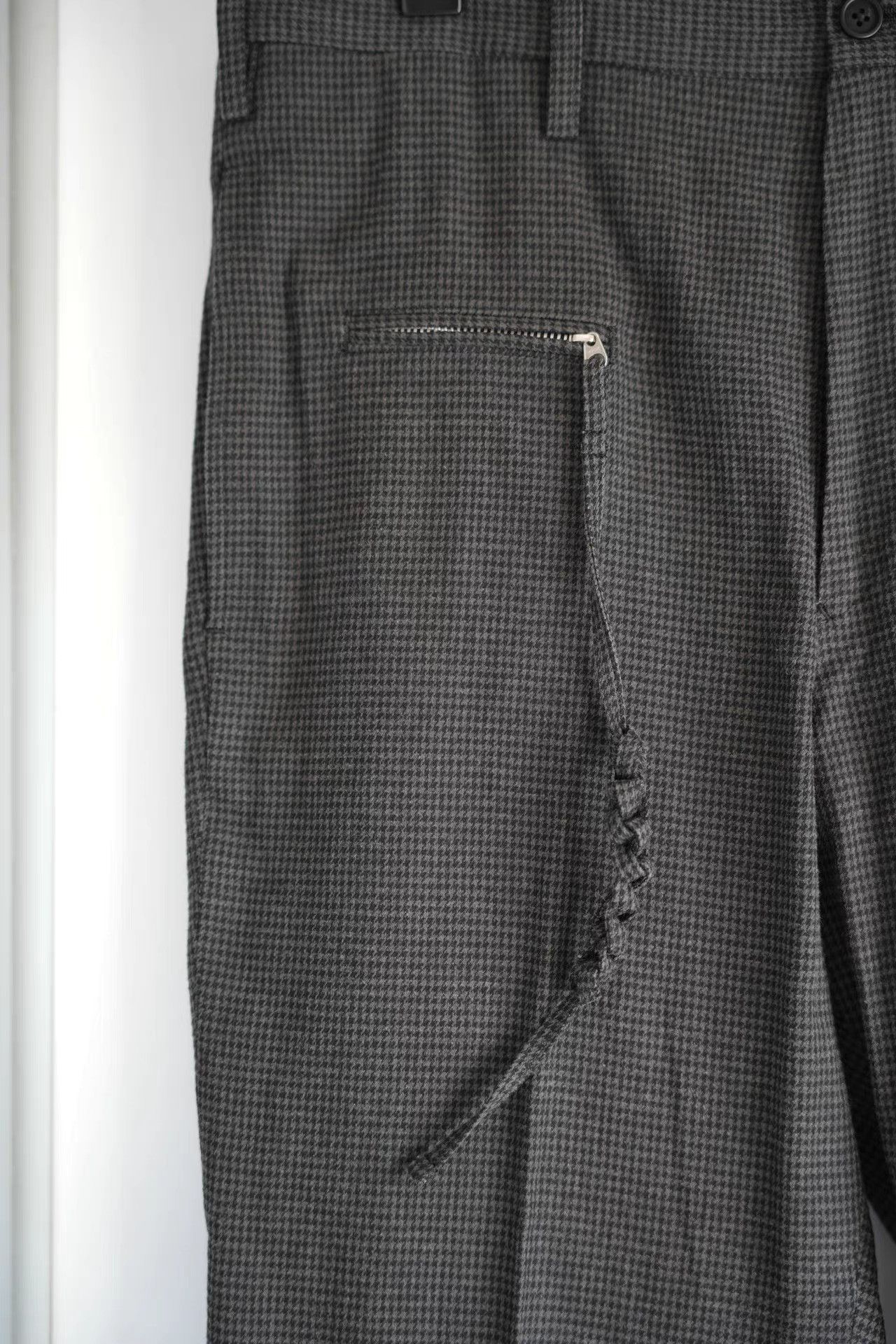 Yohji Yamamoto Yohji Yamamoto 13ss Houndstooth Zip Knot Trousers K4 Size US 30 / EU 46 - 3 Thumbnail