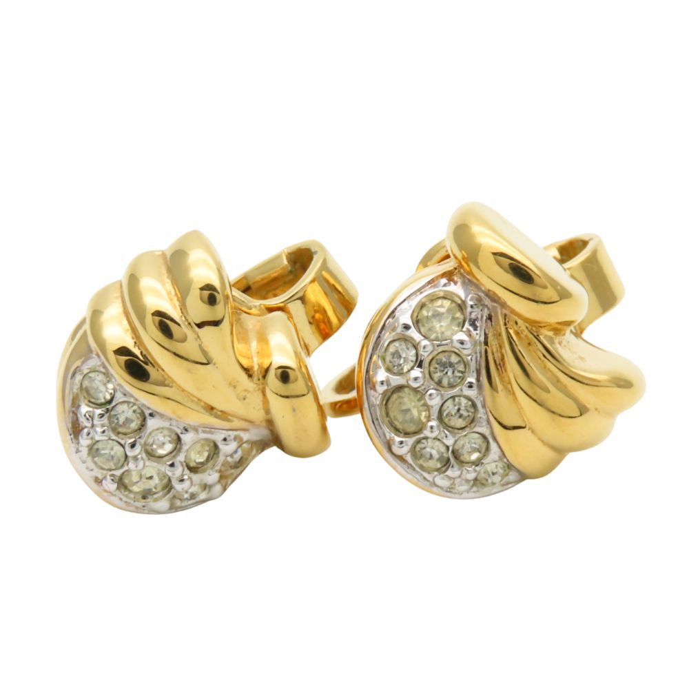 Other Nina Ricci Rhinestone Earrings Metal Earrings DUTY FREE for USA