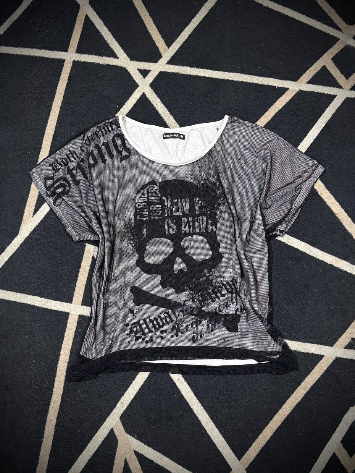 Roen Gothic Punk Skulls Poem Ghost Of Harlem Tees Size US M / EU 48-50 / 2 - 1 Thumbnail