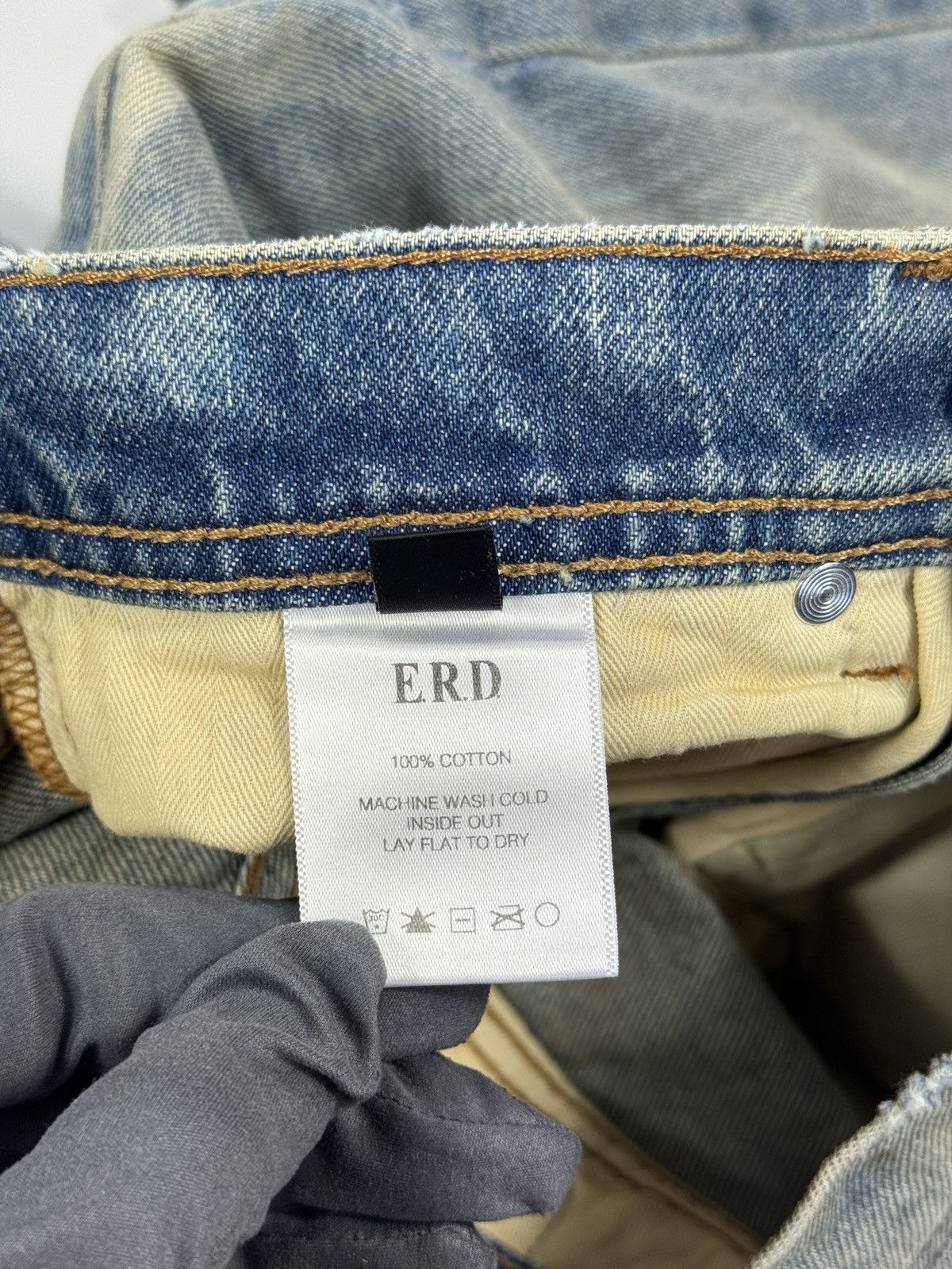 Enfants Riches Deprimes STRAIGHT LEG ANTIQUE LIGHT BLUE JEANS Size 25" / US 0 / IT 36 - 7 Thumbnail