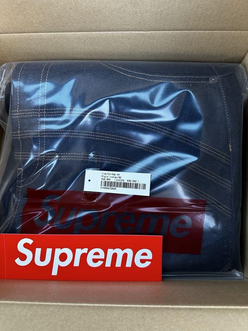 Supreme Supreme S Logo Rigid Baggy Jean Indigo | Grailed 