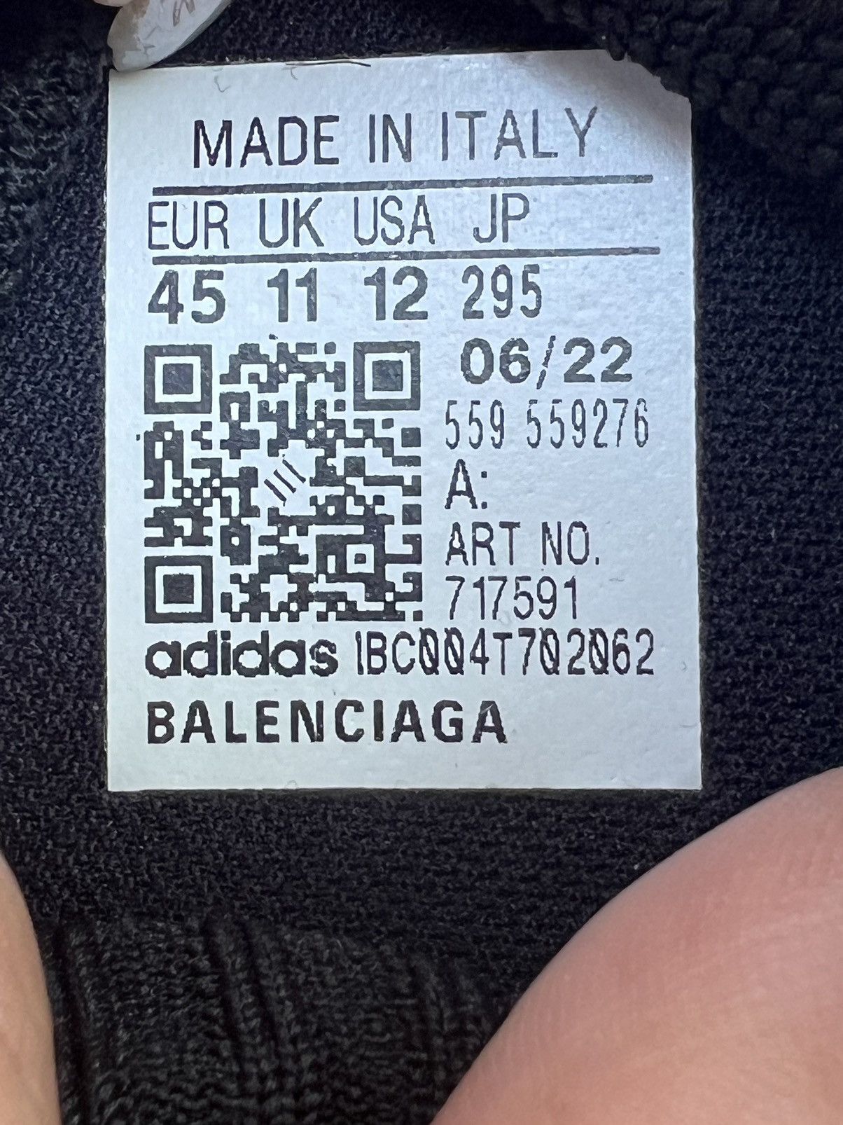 Adidas × Balenciaga Balenciaga X Adidas Speed Trainers Size US 11.5 / EU 44-45 - 7 Thumbnail