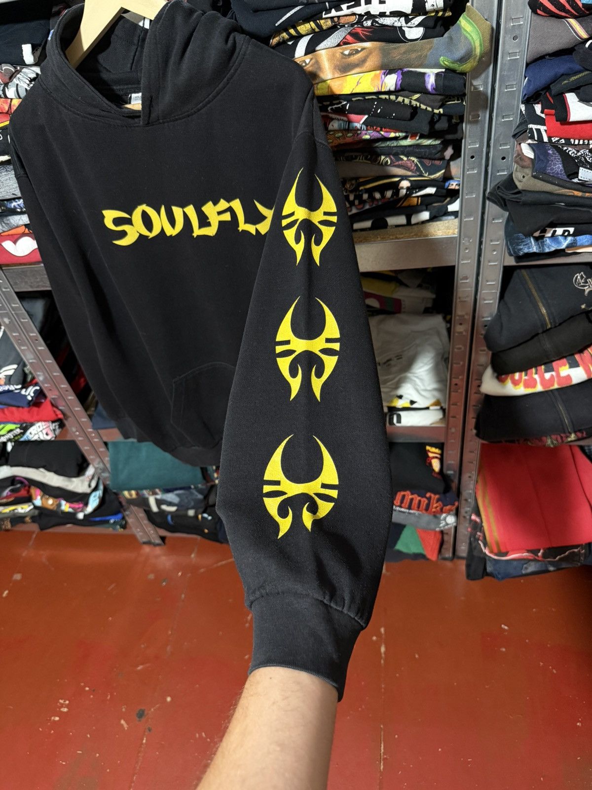 Vintage Vintage 2000’s Soulfly Fire Ritual Rock Band Retro Hoodie Size US XXL / EU 58 / 5 - 6 Thumbnail