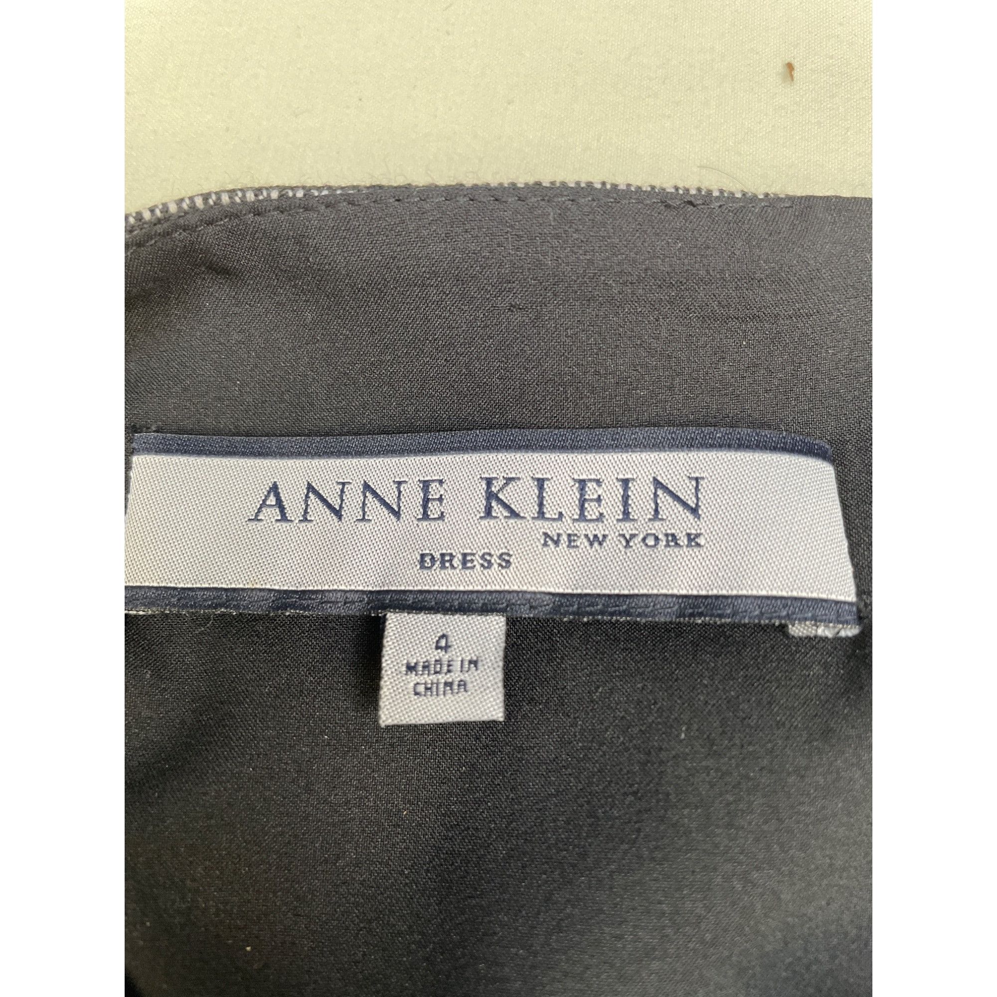 Anne Klein Anne Klein Women's Houndtooth Black & White Midi Belted Dres Size S / US 4 / IT 40 - 6 Thumbnail