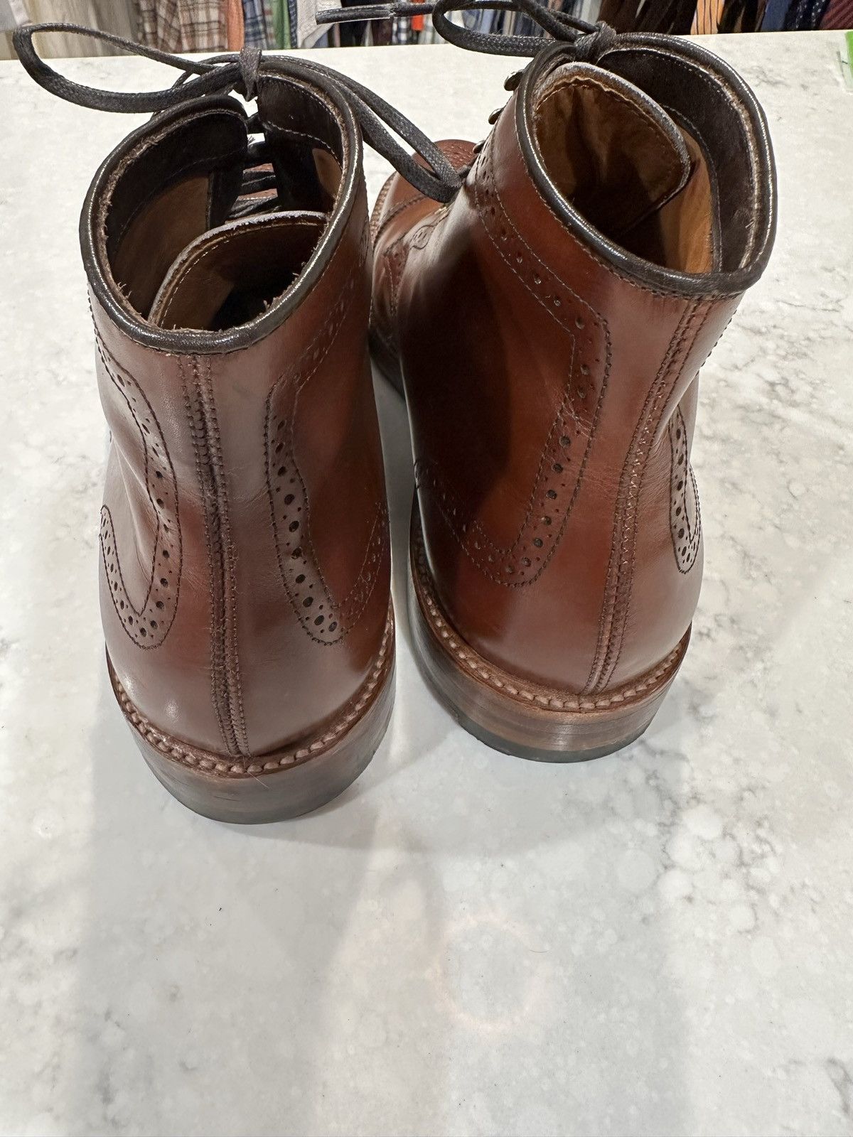 Alden Alden D8837H Walnut Calfskin Medallion Cap Toe Boot Size US 11 / EU 44 - 9 Thumbnail
