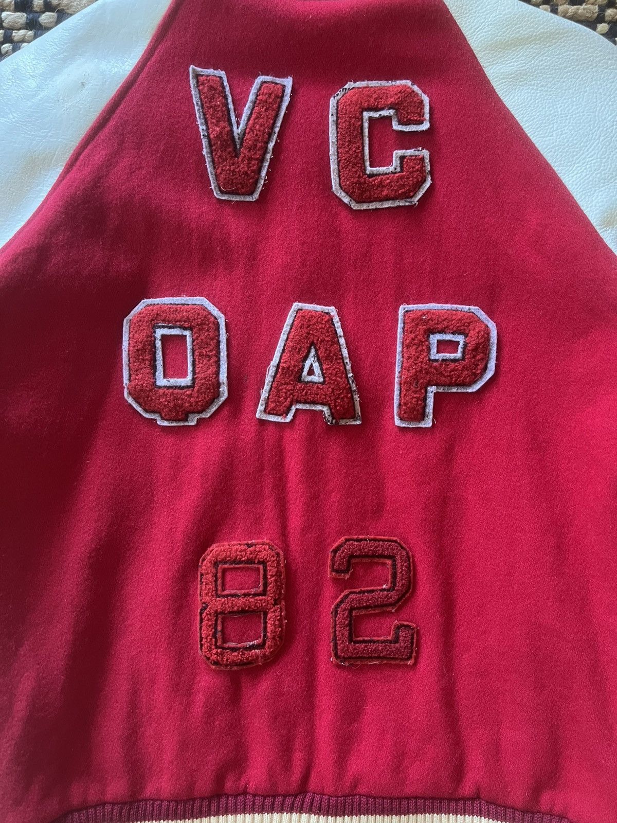 Raf Simons Raf Simons AW02 “Virginia Creeper” Red/White Varsity Jacket Size US S / EU 44-46 / 1 - 6 Thumbnail