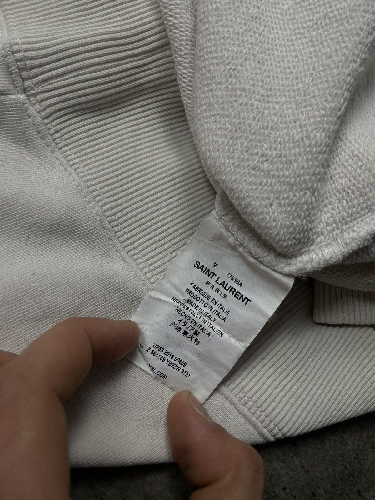Saint Laurent Paris Vintage Saint Laurent Paris Hoodie Size US L / EU 52-54 / 3 - 7 Thumbnail