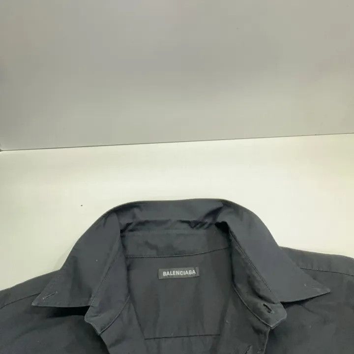 Balenciaga Balenciaga Balenciaga Black Short Sleeve ButtonUp Shirt -2 Size US M / EU 48-50 / 2 - 1 Thumbnail