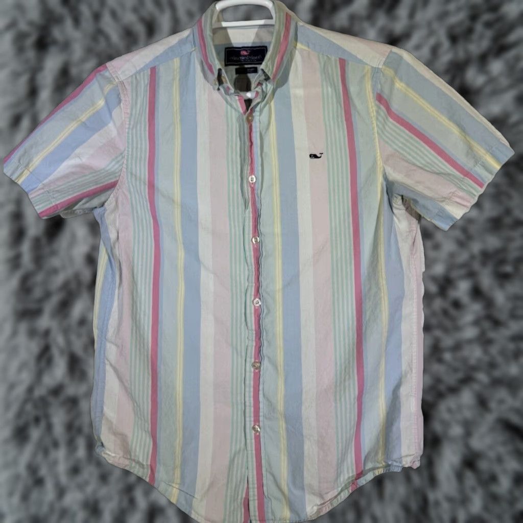 Vineyard Vines Vineyard Vines Whale Shirt Small Multicolor Striped Cotton Button-Down Shirt Womens Mens? Size US S / EU 44-46 / 1 - 1 Thumbnail