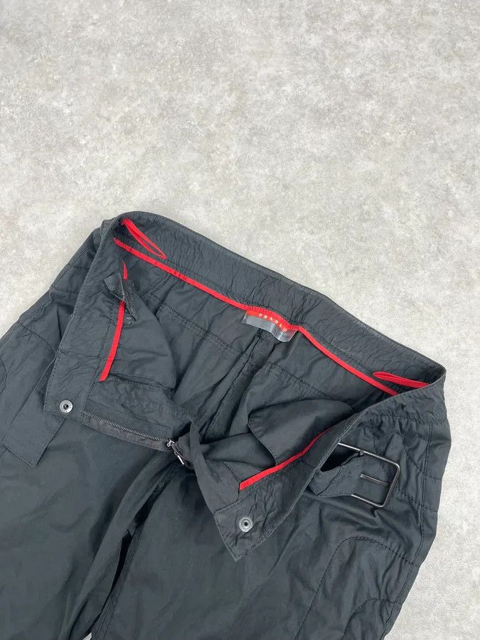 Prada 2000s Prada Black Nylon Minimalist Cargo Pants Size US 31 - 7 Thumbnail