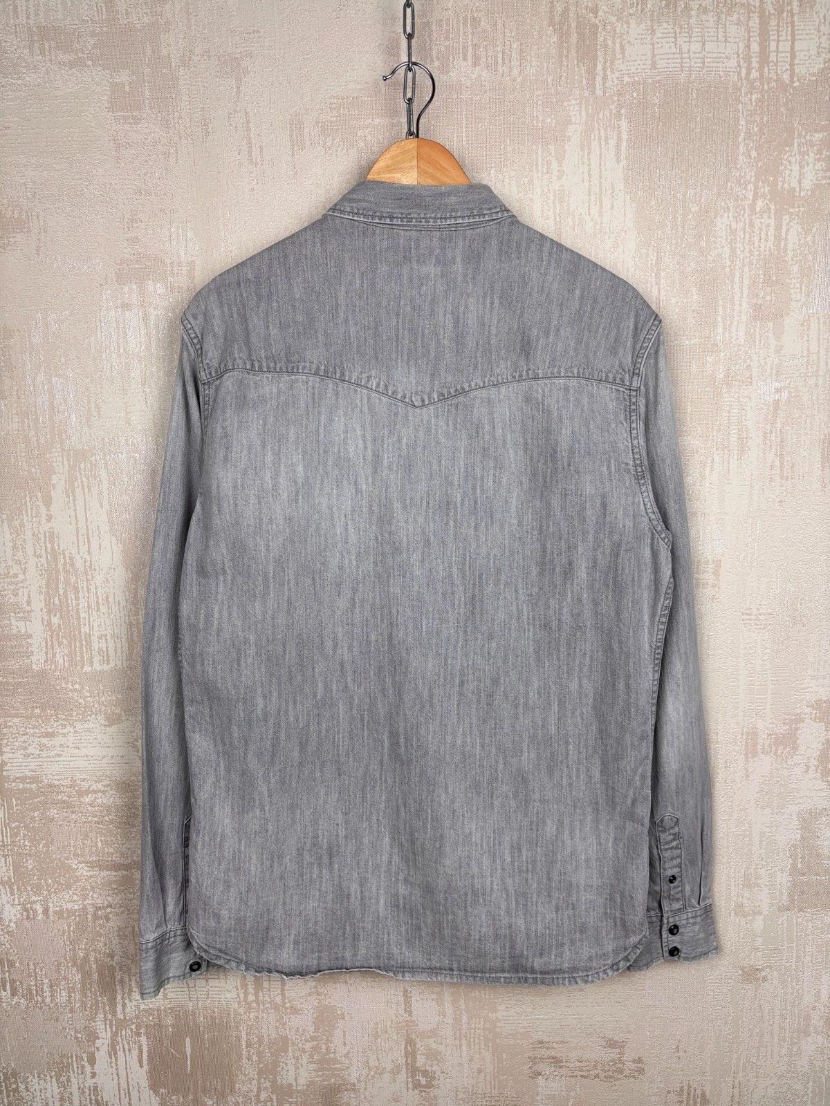 Allsaints AllSaints Cannon Long Sleeve Pearl Snap Button Western Shirt Size US M / EU 48-50 / 2 - 14 Thumbnail