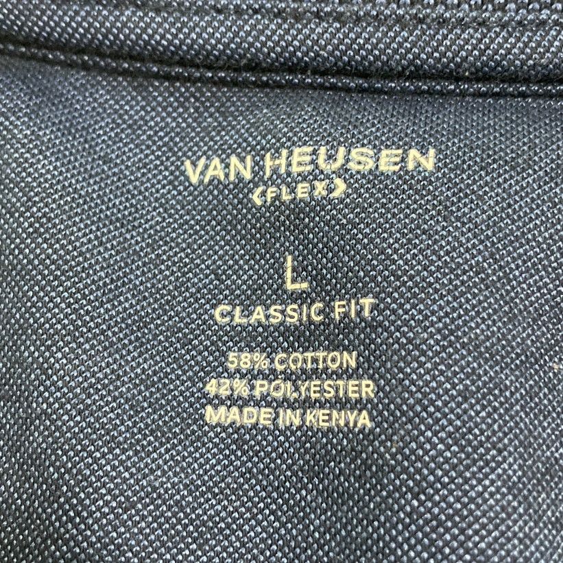 Van Heusen Van Heusen Flex Golf Polo Striped Blue Short Sleeve Shirt L Size US L / EU 52-54 / 3 - 3 Thumbnail