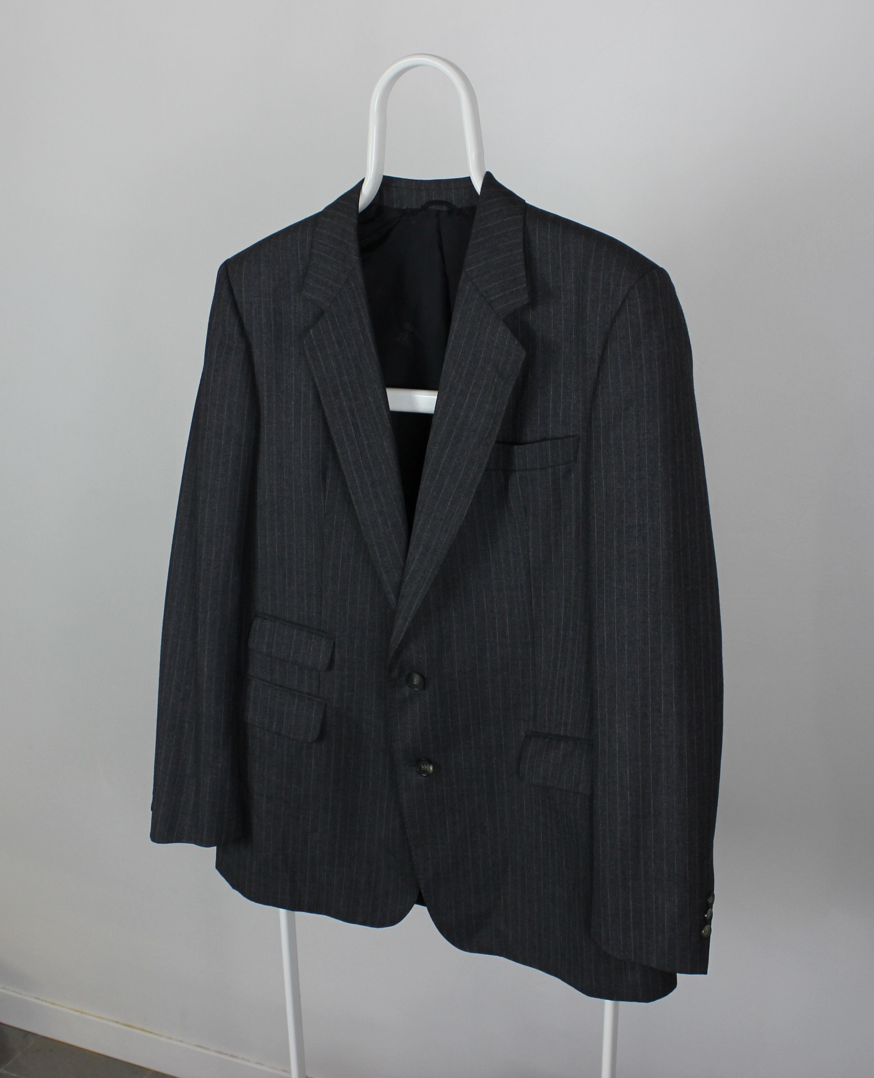 Burberry blazer men wool gray 54