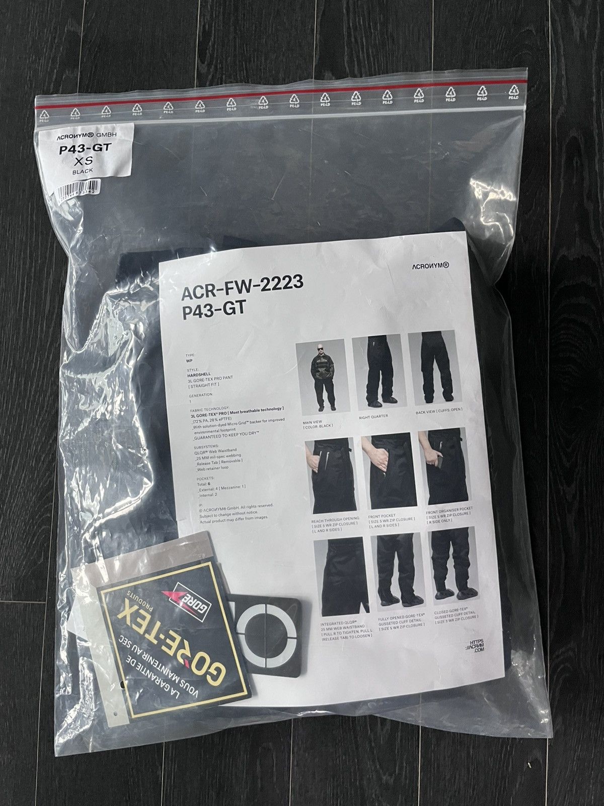 Acronym Acronym P43-GT Size US 30 / EU 46 - 1 Thumbnail