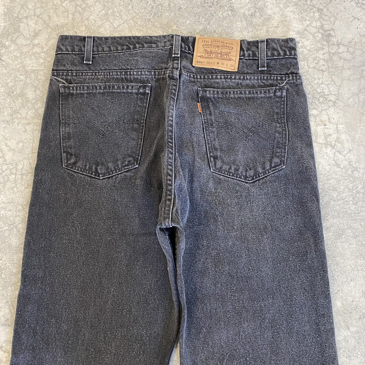 Levi's × Vintage Vintage 90’s Levis 505 Orange Tab Straight Leg Jeans Size US 35 - 14 Thumbnail