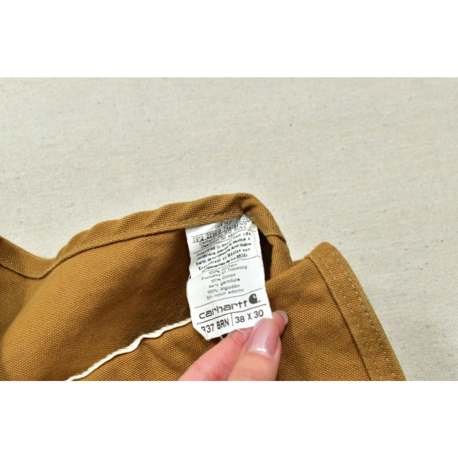 Carhartt VINTAGE Carhartt Overalls Pants Workwear Duck Bib 30" Inseam Brown Cotton Canvas 5-Pocket Mens Size US 38 / EU 54 - 6 Thumbnail
