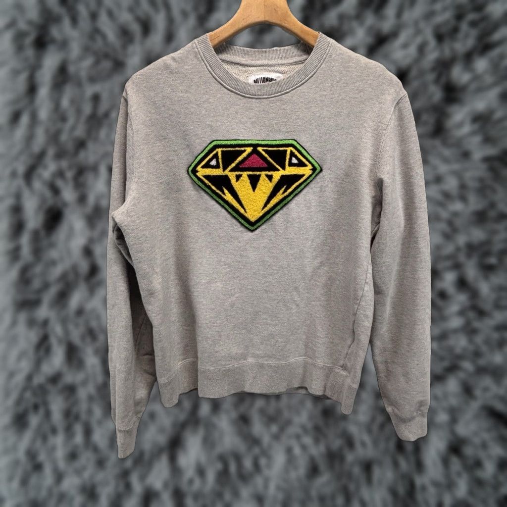 Billionaire Boys Club VINTAGE Billionaire Boys Club Diamond Crew Neck Sweatshirt Mens Medium Gray Embroidered Logo Streetwear 90s/2000s Pullover Sweatshirt Size US M / EU 48-50 / 2 - 1 Thumbnail