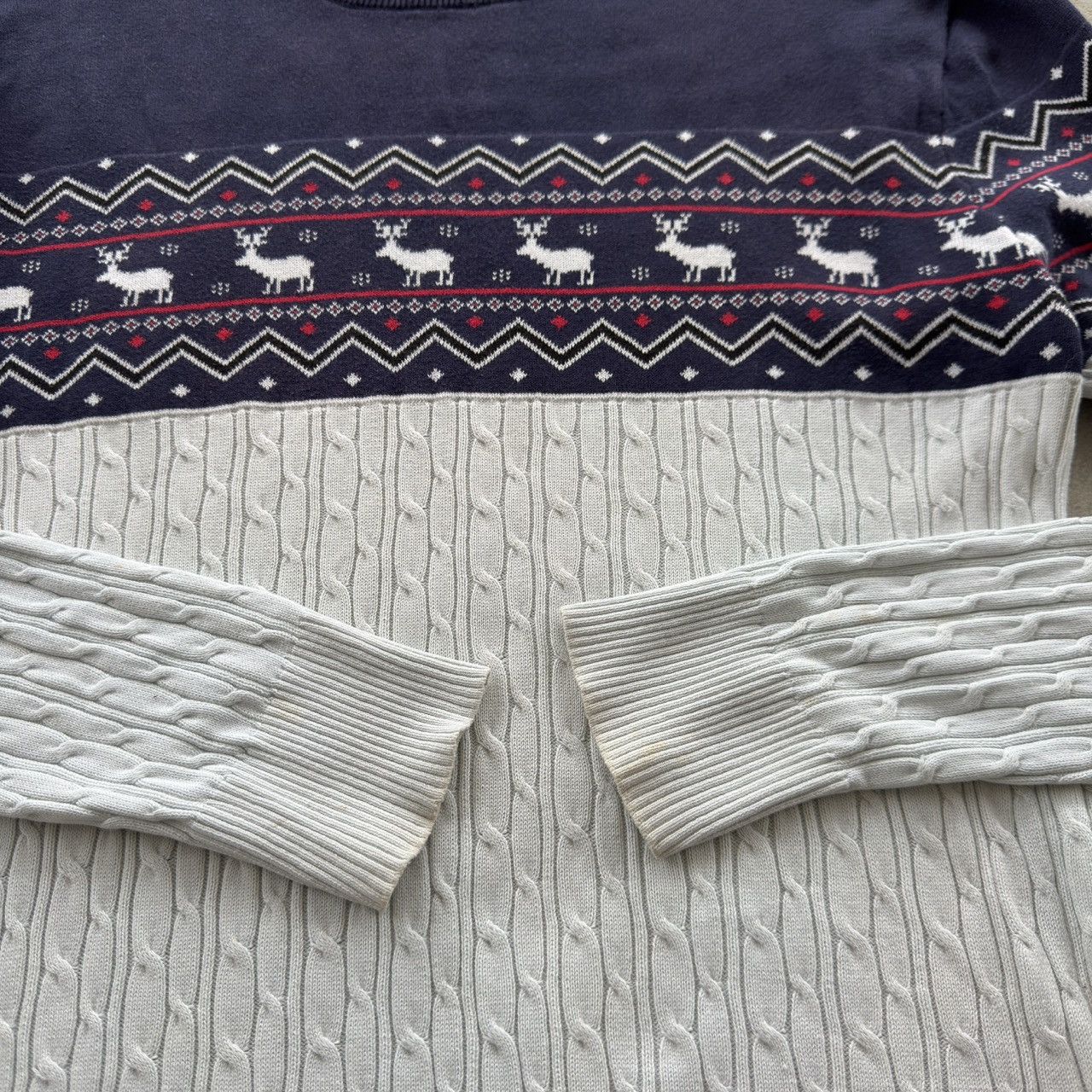 Dolce & Gabbana Dolce & Gabbana Reindeer Fair Isle Cable Knit Sweater Italy Size US M / EU 48-50 / 2 - 4 Thumbnail