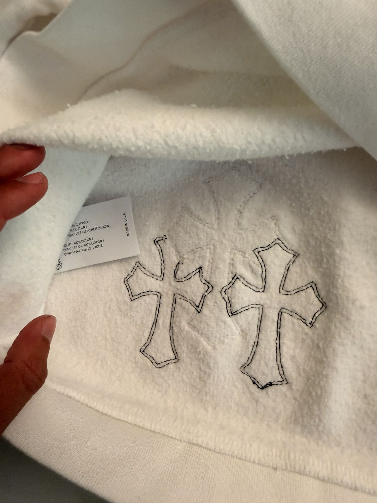 Chrome Hearts Crewneck 1/4 zip white patches Size US S / EU 44-46 / 1 - 8 Thumbnail