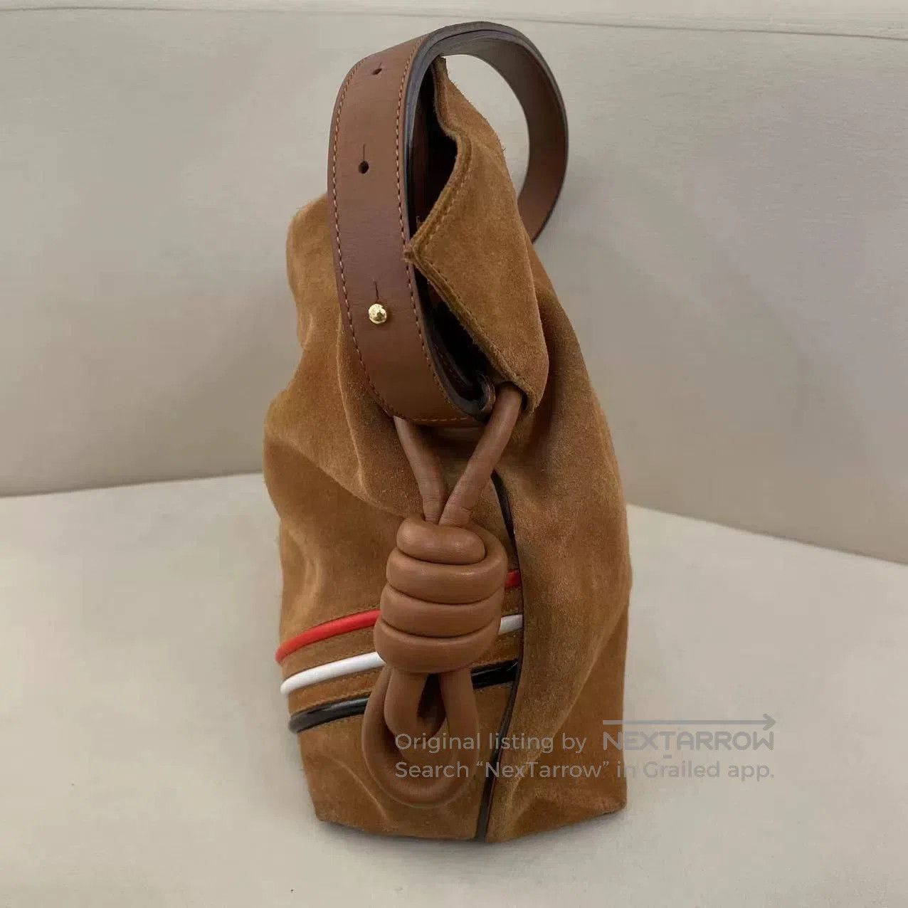 Loewe Loewe Vintage Brown Suede Crossbody Bag. Size ONE SIZE - 3 Thumbnail