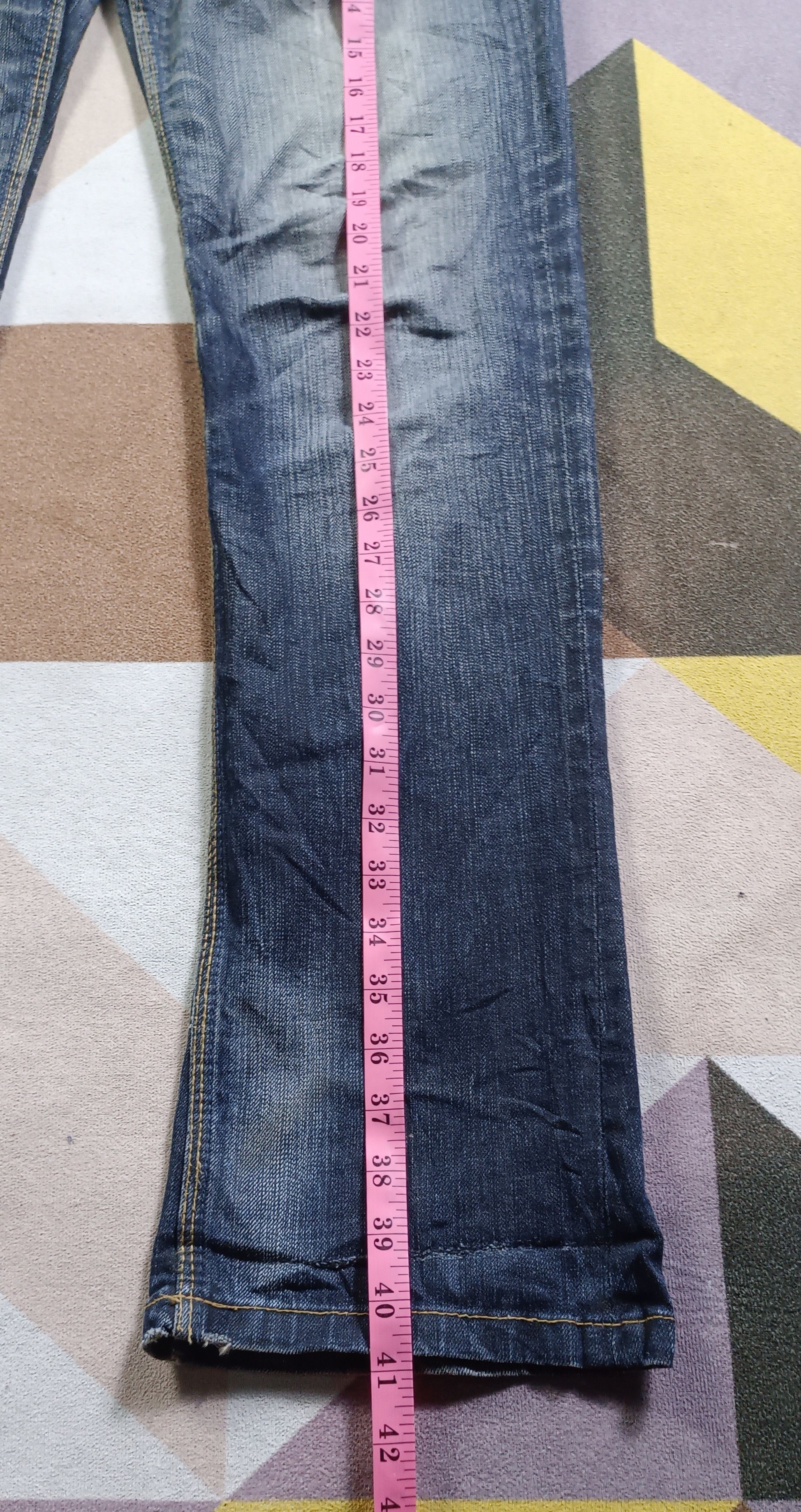 Japanese Brand HideAways Flare INDIGO Distressed Jeans Size US 32 / EU 48 - 20 Thumbnail