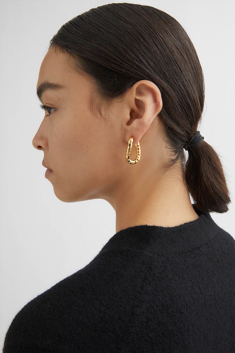 Jil Sander o1loc1c0426 Size:OS/Earrings in Golden Size ONE SIZE - 3 Thumbnail