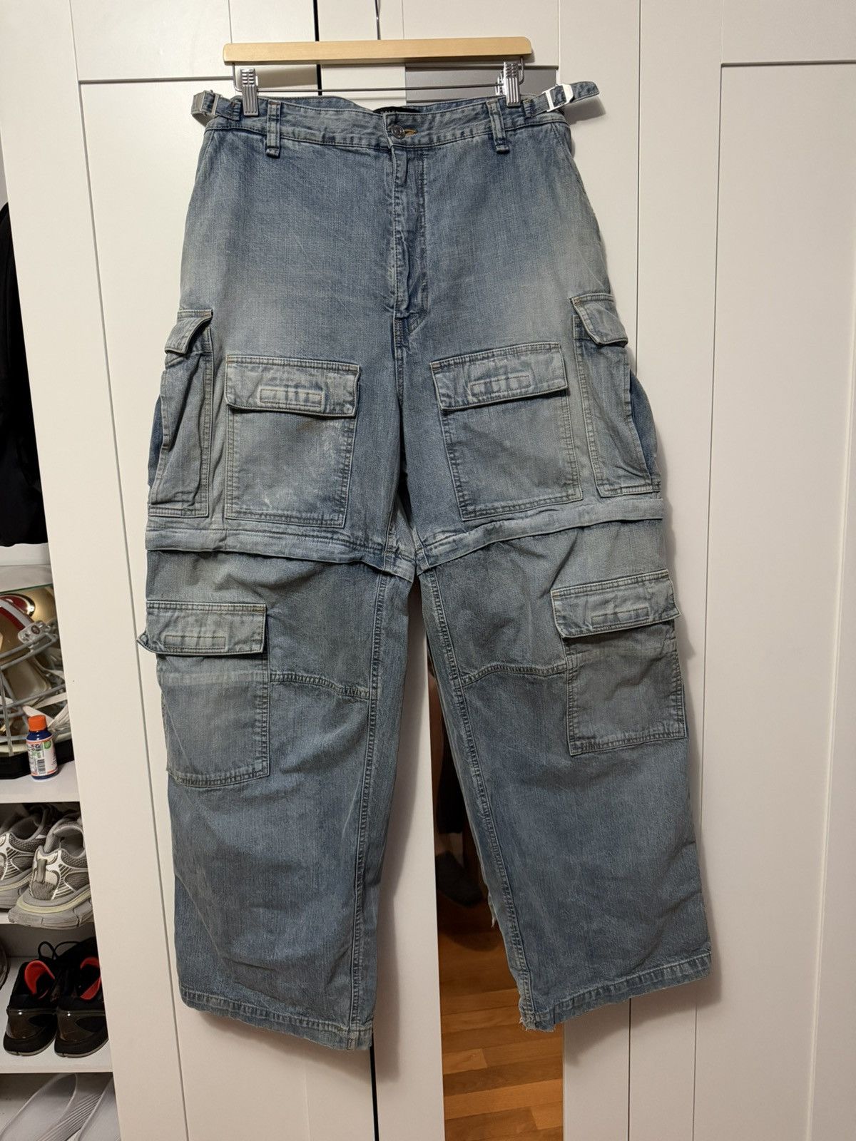 Balenciaga SS23 Baggy Cargo Denim Jeans