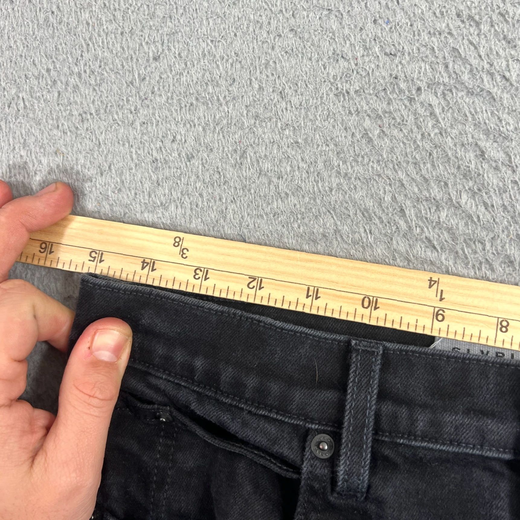 SLVRLAKE SLVRLAKE Jeans Womens 30 Grace Wide-Leg High Rise Black Wash USA Jet Black Wash Jeans Women's Slim, 5-Pocket Pockets Vintage: No - N/A Size 30" / US 8 / IT 44 - 5 Thumbnail