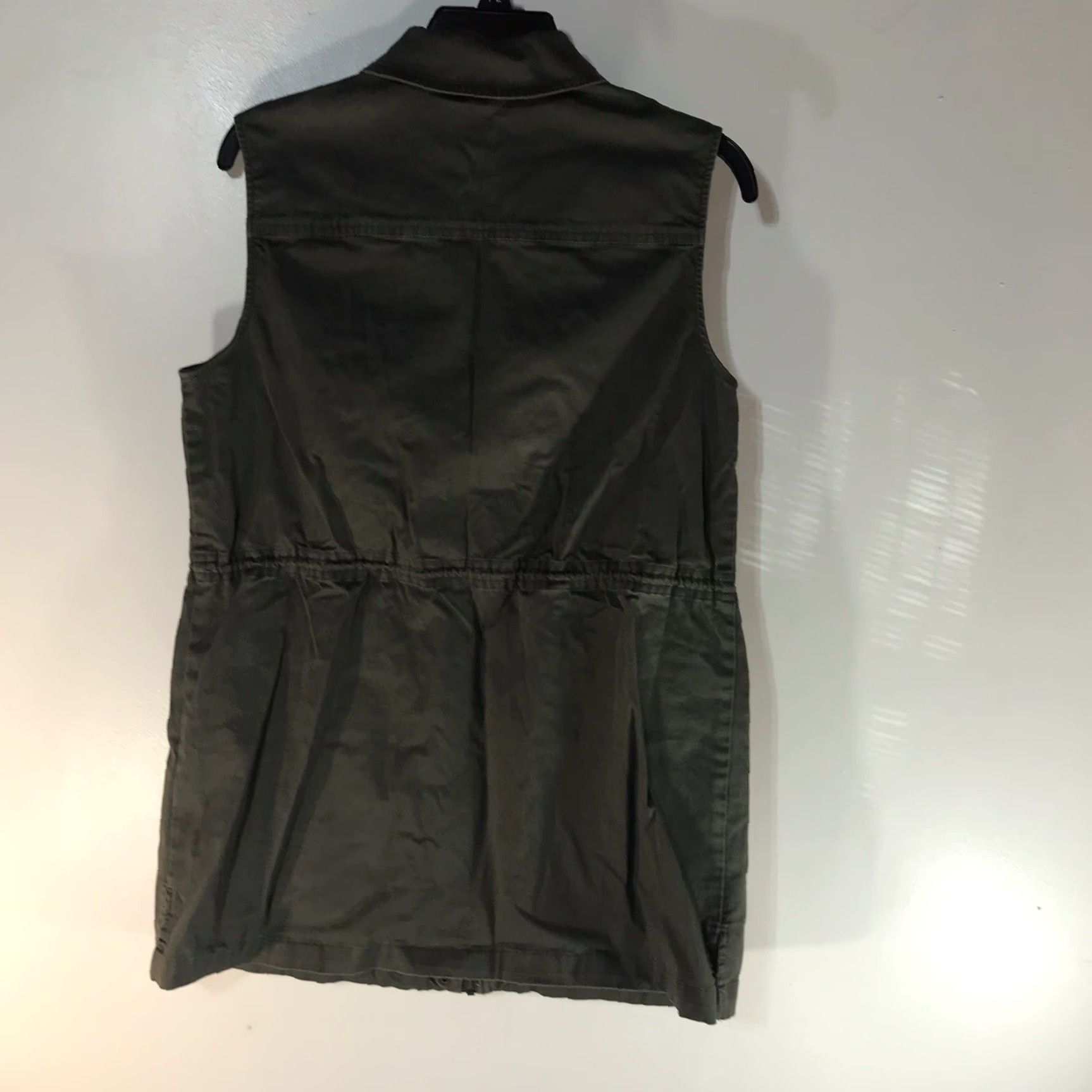 Vintage A New Day Dress Women Sheath Dress Short Full Zip Snap Collared Green Cotton Spandex Size M Size M / US 6-8 / IT 42-44 - 2 Thumbnail