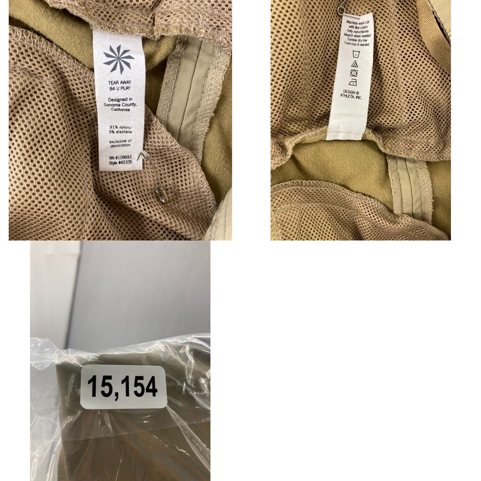 Athleta Athleta Skirt Womens 10 Khaki Nylon Cargo Pocket Front Zip Knee Length Beig e Casual Mens? Size 32" / US 10 / IT 46 - 8 Thumbnail