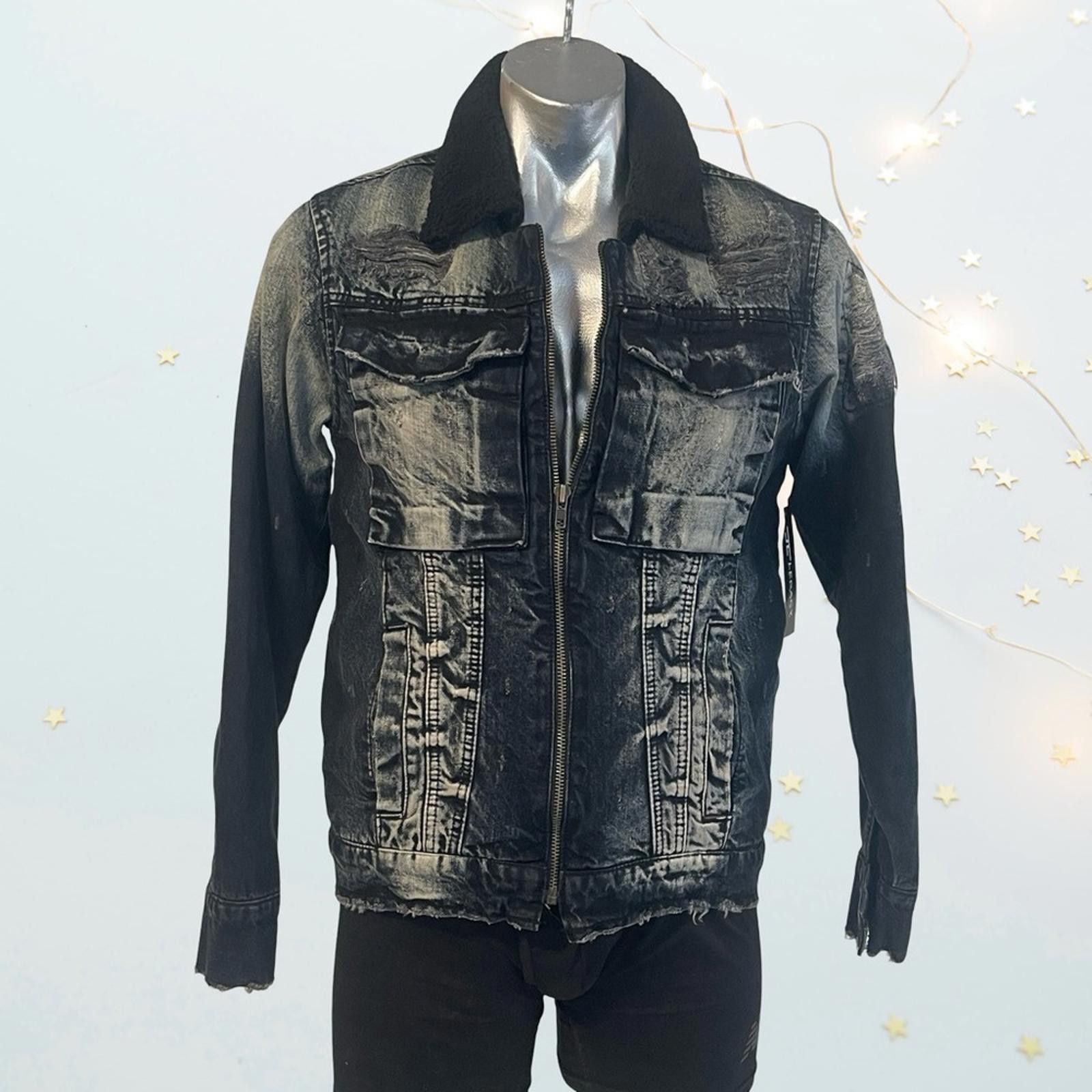 Jordan Craig Jordan Craig Men's Black Denim Winter Jacket size S - NWT Size US S / EU 44-46 / 1 - 1 Thumbnail