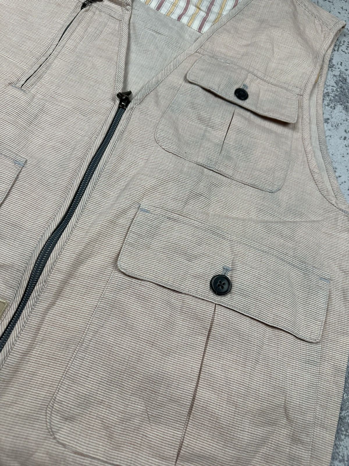 Japanese Brand Nicole St. Gilles Paris Tactical Utility Vest Beige Japan Size US L / EU 52-54 / 3 - 2 Thumbnail