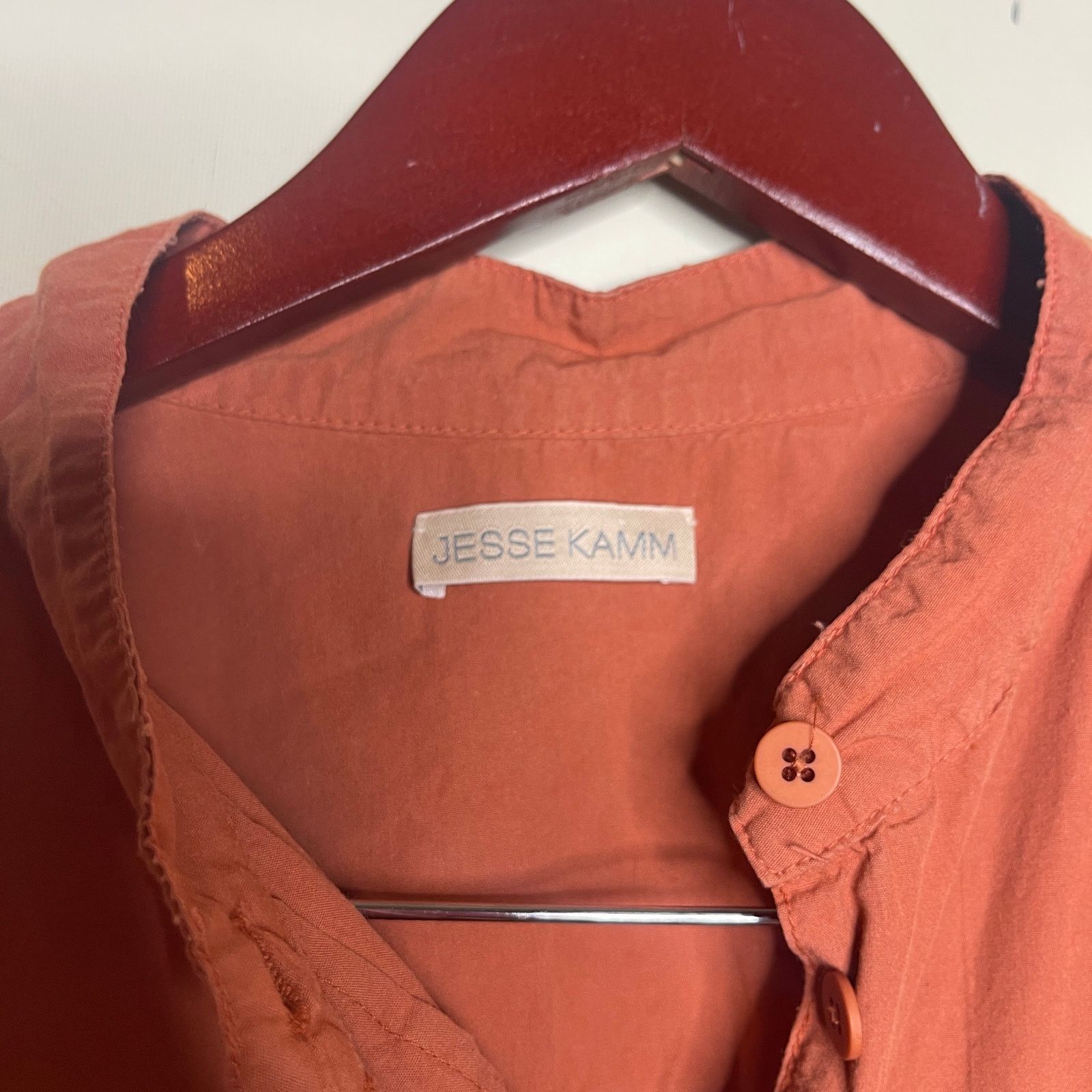 Jesse Kamm Jesse Kamm Okuda Shirt in terracotta clay sz XS S Size S / US 4 / IT 40 - 2 Thumbnail