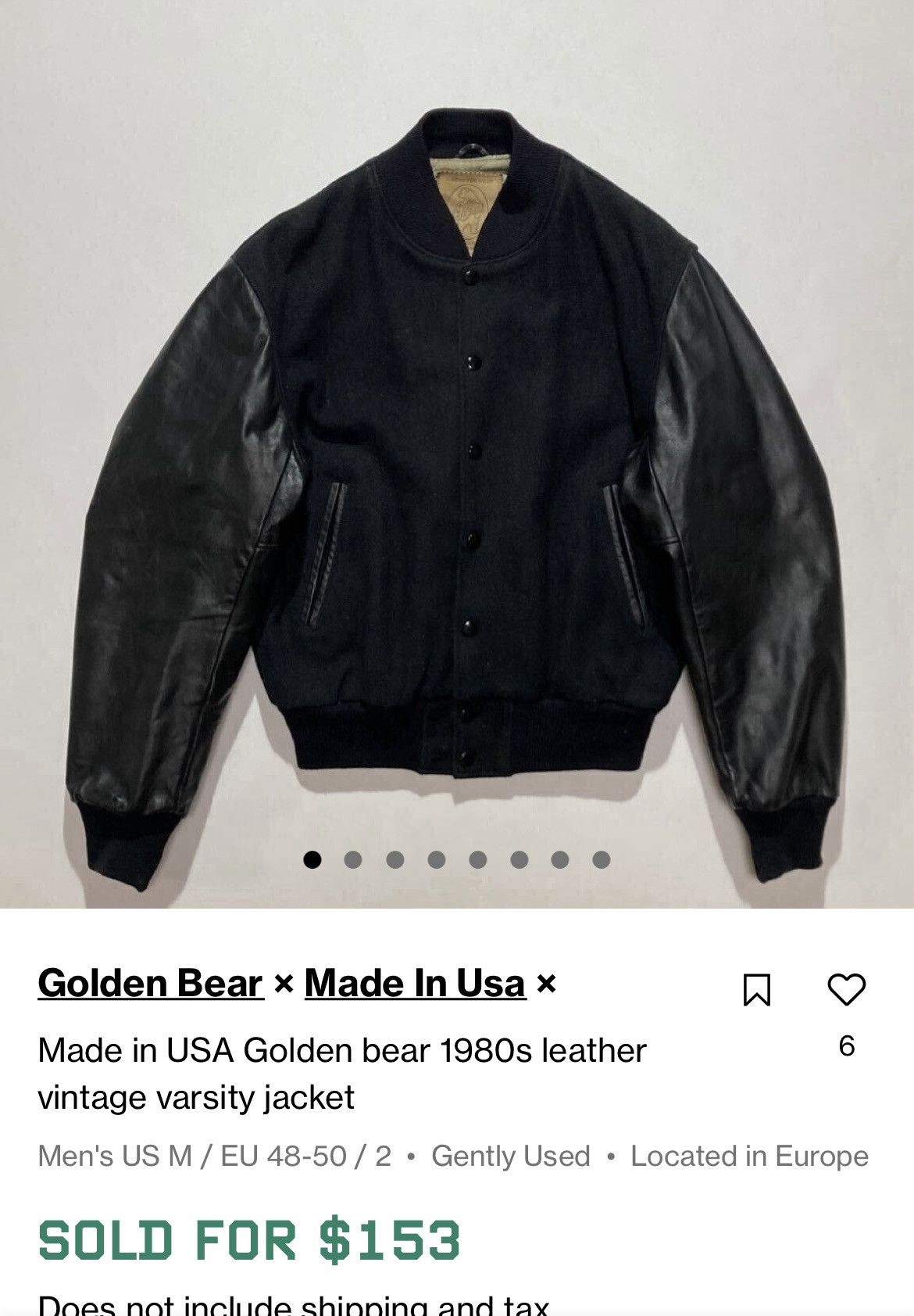 Golden Bear Vintage Golden Bear 80s Leather Varsity Jacket Size US M / EU 48-50 / 2 - 16 Thumbnail